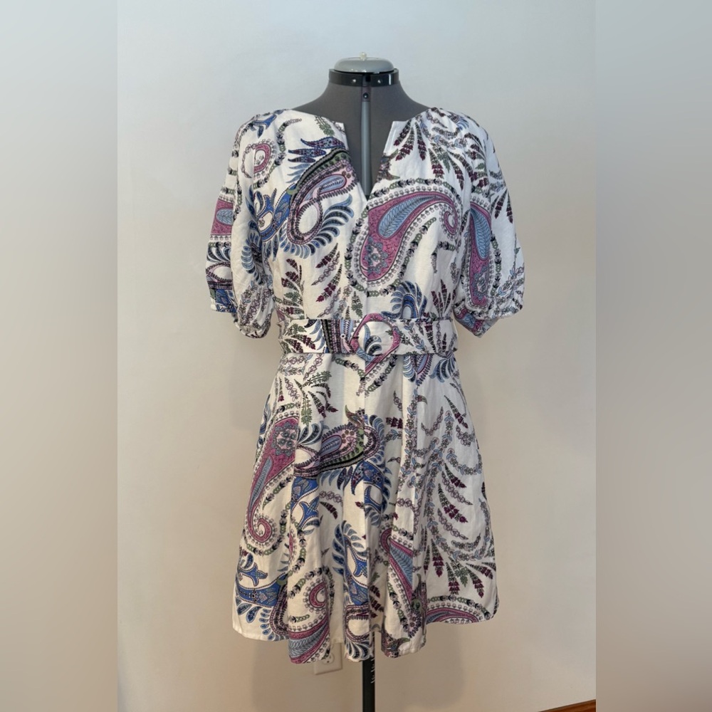 LOFT Multicolor Paisley Midi Dress